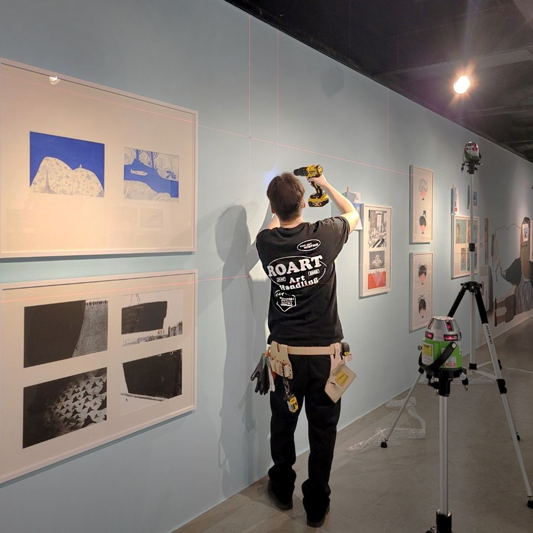 CCOC 전시 설치 _ 볼로냐 일러스트 원화전 56th