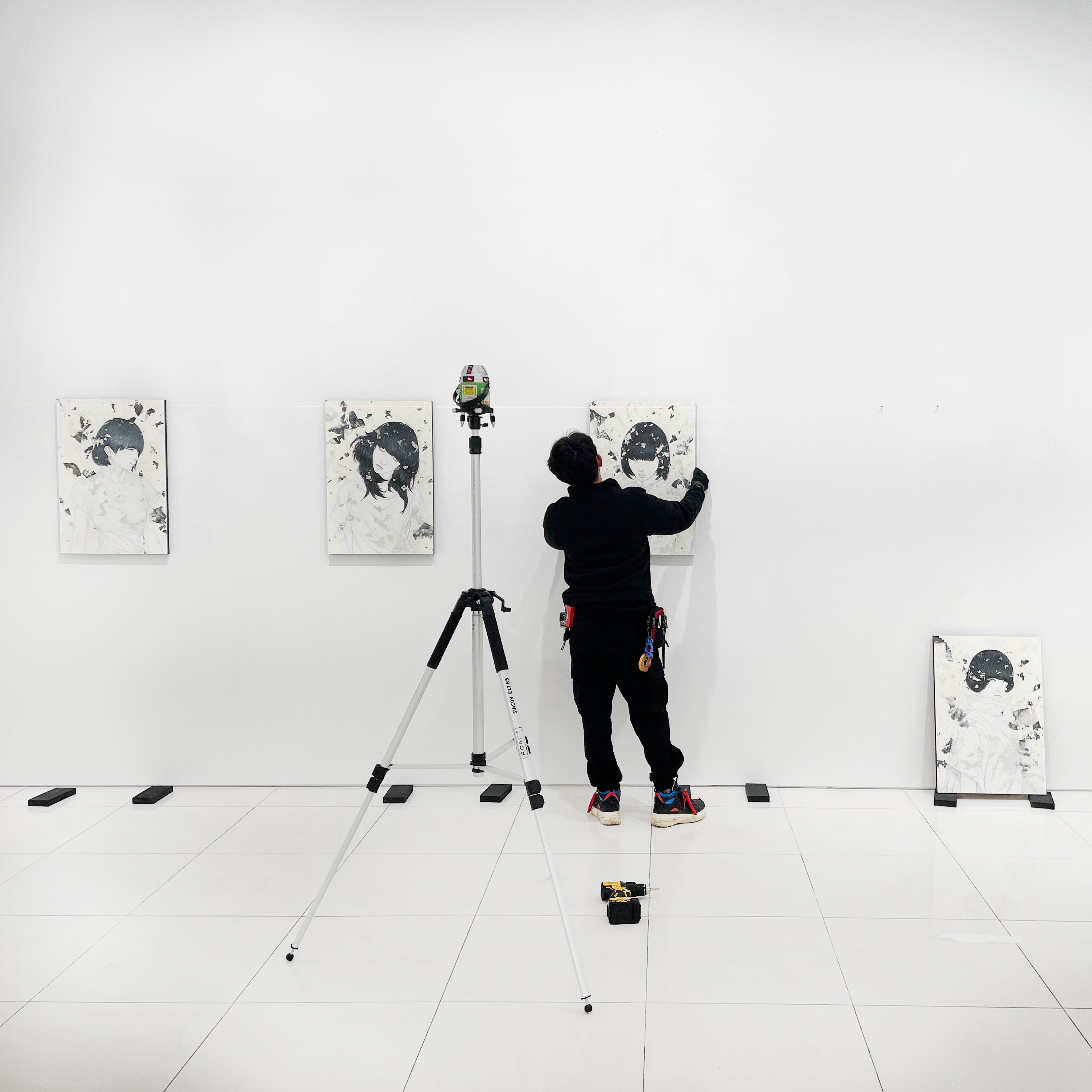  화이트스톤 전시 설치_Yu Kawashima