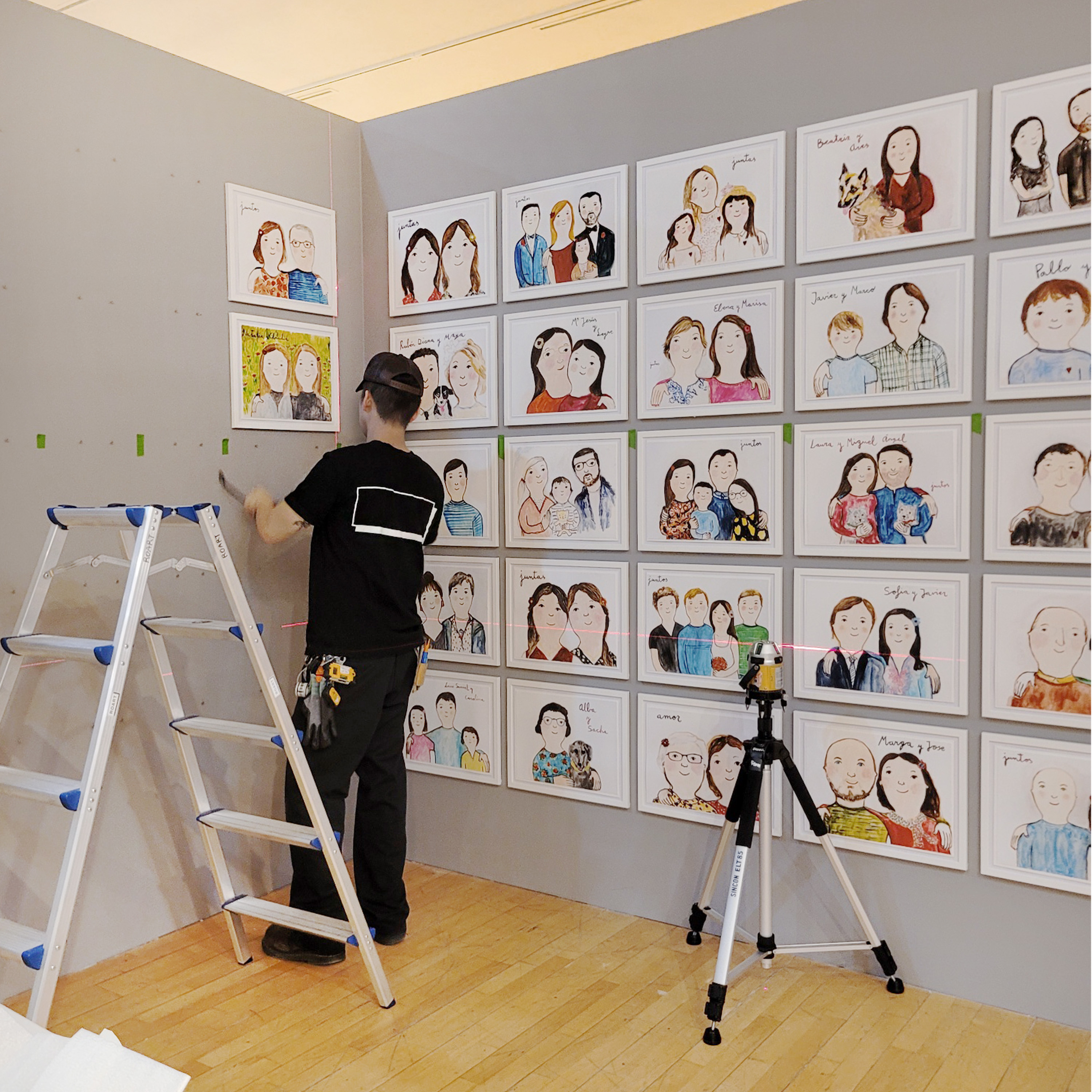 에바 알머슨 전시 설치 _ Andando