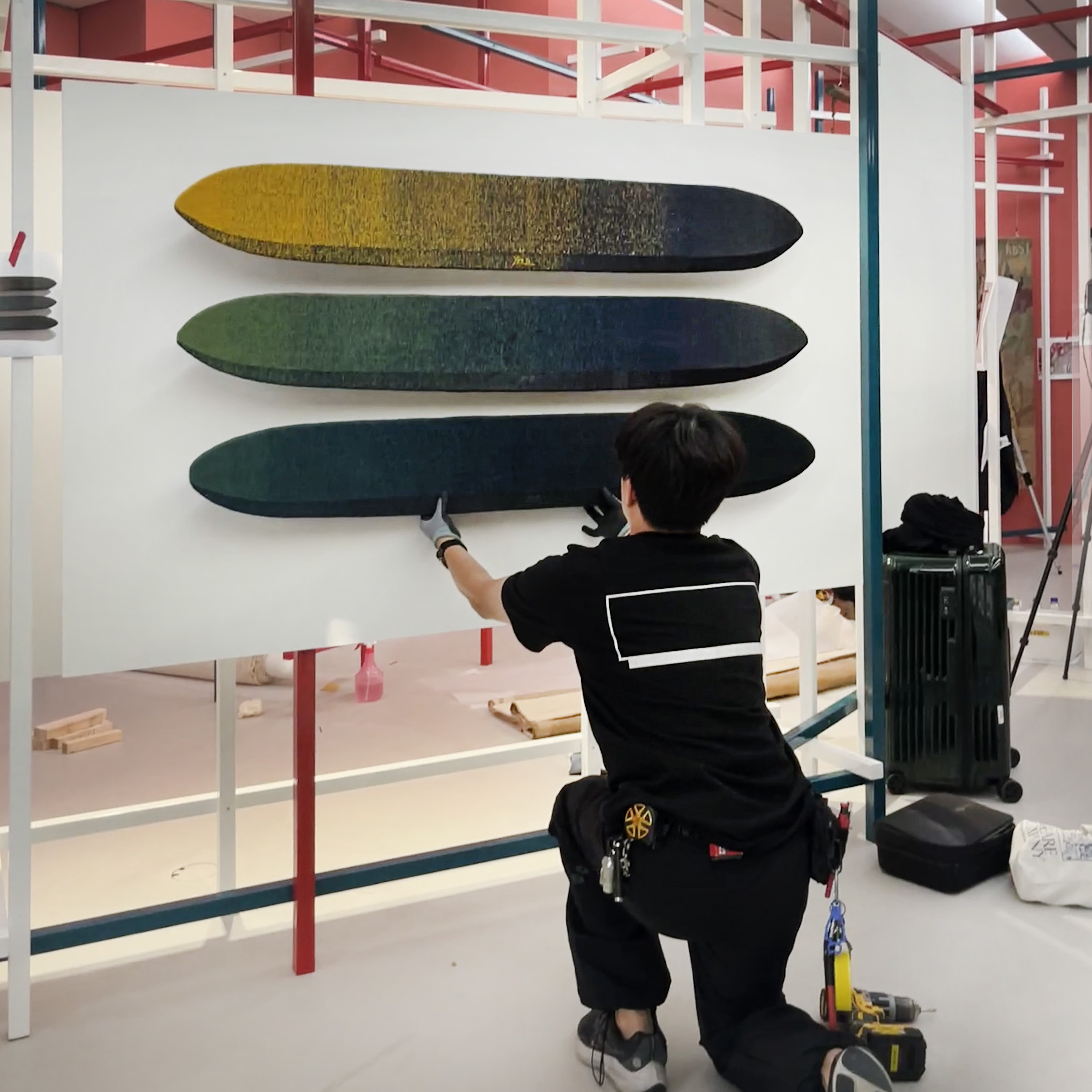 우란문화재단 전시 설치 _ 삶의 씨줄